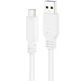 Nanocable Cable USB 2.0 USB-C a USB-A, 2 m, Blanco